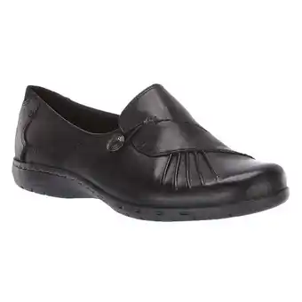 Walmart Cobb Hill Paulette Slip-On Shoes Womens Black Leather Size 7 Wide CAG01BK offer