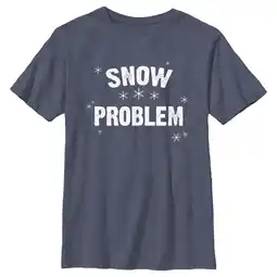 Walmart Boy's Lost Gods Snow Problem Graphic Tee Navy Blue Heather Large offer