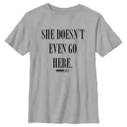 Walmart Boy's Mean Girls She Doesn’t Even Go Here Graphic Tee Athletic Heather Medium offer