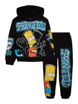 Walmart Bart Simpson Boys Graphic Hoodie and Joggers Set, 2-Piece, Sizes 4-20 offer