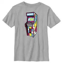 Walmart Boy's Fortnite Retro #1 Victory Royale Arcade Graphic Tee Athletic Heather Medium offer