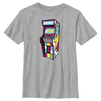 Walmart Boy's Fortnite Retro #1 Victory Royale Arcade Graphic Tee Athletic Heather Medium offer