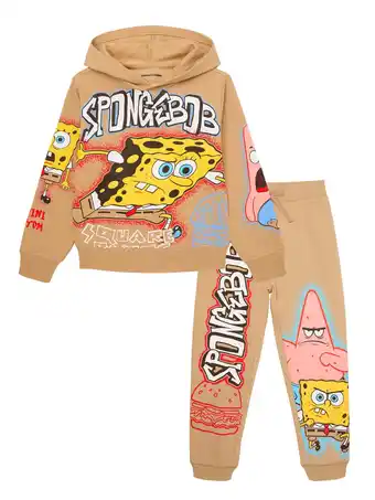 Walmart SpongeBob SquarePants Boys Graphic Hoodie and Joggers Set, 2-Piece, Sizes 4-20 offer
