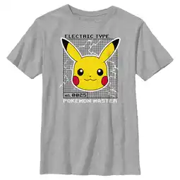 Walmart Boy's Pokemon Pikachu Electric Type Graphic Tee Athletic Heather Medium offer