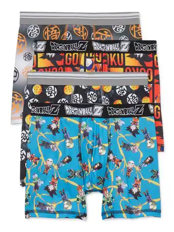 Walmart Dragon Ball Z Boys Allover Print Boxer Briefs, 4-Pack, Sizes XS-XL offer
