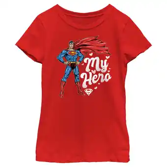Walmart Girl's Superman My Hero Graphic Tee Red Medium offer