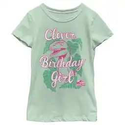 Walmart Girl's Jurassic Park Clever Birthday Graphic Tee Mint X Small offer