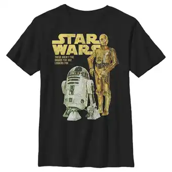 Walmart Boy's Star Wars: A New Hope Droid Buddies Graphic Tee Black X Large offer