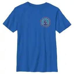 Walmart Boy's The Little Mermaid Ariel Part of Your World Quote Graphic Tee Royal Blue Medium offer