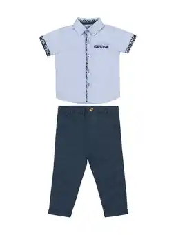 Walmart Little Lad Infant Boys' Short Sleeve Shirt and Pant, 2-Piece Set, Sizes 12M-24M offer