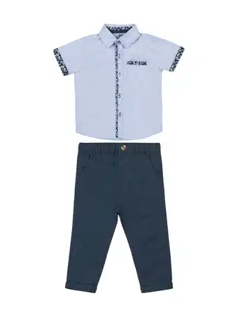 Walmart Little Lad Infant Boys' Short Sleeve Shirt and Pant, 2-Piece Set, Sizes 12M-24M offer