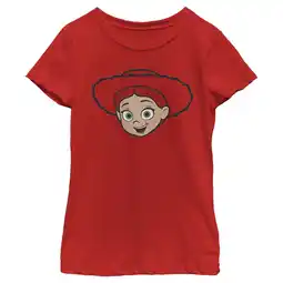 Walmart Girl's Toy Story Jessie's Face Graphic Tee Red X Large offer