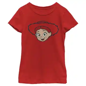 Walmart Girl's Toy Story Jessie's Face Graphic Tee Red X Large offer