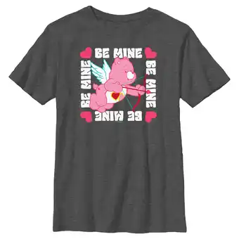 Walmart Boy's Care Bears Valentine's Day Love-a-Lot Bear Be Mine Graphic Tee Charcoal Heather X Large offer