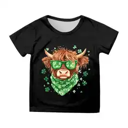 Walmart ZPWKLM ZPWKLM T-Shirts For Toddler Newborn Short Sleeve Printed Round Neck Top For Kids size 3-4T offer