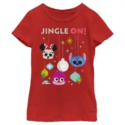 Walmart Girl's Disney Doorables Jingle On Graphic Tee Red X Large offer