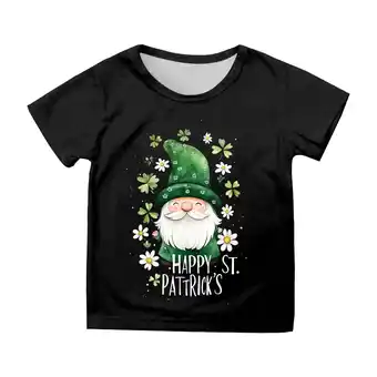 Walmart ZPWKLM T-Shirts For Infnat Newborn Short Sleeve Printed Round Neck Top For Girls Boys size 3-4T offer