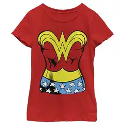 Walmart Girl's Wonder Woman Realistic Costume Graphic Tee Red X Small offer