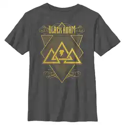 Walmart Boy's Black Adam Triangle Strategy Graphic Tee Charcoal Heather Large offer
