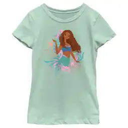 Walmart Girl's The Little Mermaid Ariel Wave Graphic Tee Mint X Small offer