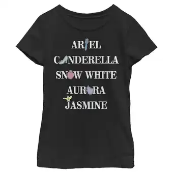 Walmart Girl's Disney Character Symbols Graphic Tee Black Large offer