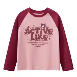 Walmart ZPWKLM Tops For Girl Boy Long Sleeve Cuffs Crew Neck Clothes For Girls Boys size 4-6T offer