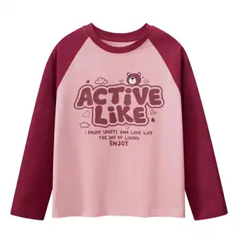 Walmart ZPWKLM Tops For Girl Boy Long Sleeve Cuffs Crew Neck Clothes For Girls Boys size 4-6T offer