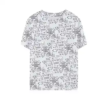 Walmart ZPWKLM Tees For Kid DIY Hand Painted Personality Short Sleeve Crewneck Clothing For Baby size 3-4T offer
