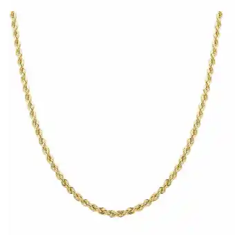 Walmart 10K Solid Yellow Gold Necklace Gold Rope Chain 1.5MM 16 18 20 22 24 30 offer
