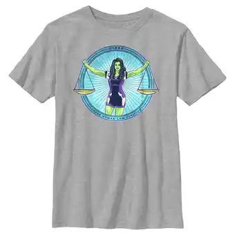 Walmart Boy's She-Hulk: Attorney at Law Super Human Law Division Graphic Tee Athletic Heather Medium offer