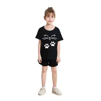Walmart ZPWKLM T-Shirts For Child Summer Cartoon Print Short Sleeve Crew Neck Blouse For Newborns size 2-3T offer