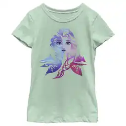 Walmart Girl's Frozen Ice Art Princess Elsa Graphic Tee Mint Small offer