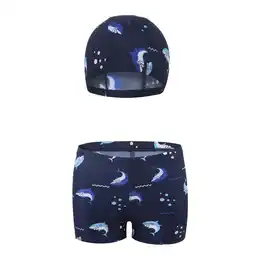 Walmart Baby Boy Swimsuit Swim Set Cartoon Swim Trunks and Cap for Pool and Beach Boy Swim Trunks Brown offer