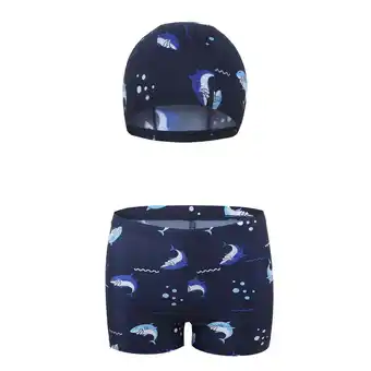 Walmart Baby Boy Swimsuit Swim Set Cartoon Swim Trunks and Cap for Pool and Beach Boy Swim Trunks Brown offer