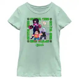 Walmart Girl's Steven Universe Crystal Gems Frame Graphic Tee Mint Small offer