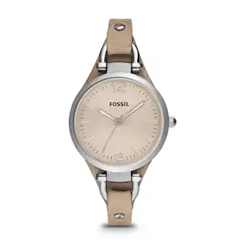 Walmart Fossil Women's Georgia Three-Hand Leather Watch (Style: ES2830) offer