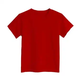 Walmart ZPWKLM Tops For Kid Graphic Pattern Printed Round Neck Loose Short Sleeved Top For Kids size 18-24M offer