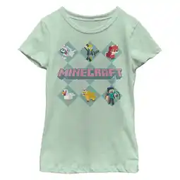 Walmart Girl's Minecraft Character Argyle Sweater Graphic T-Shirt offer