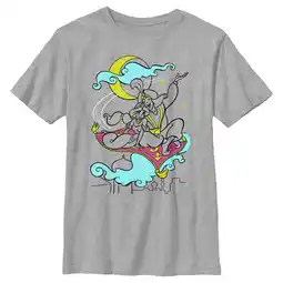 Walmart Boy's Aladdin Couple on Carpet Graphic Tee Athletic Heather Medium offer