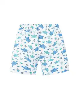 Walmart JoJo Maman Bébé boys Turtle Swim Short, 0-3 mths, Blue offer