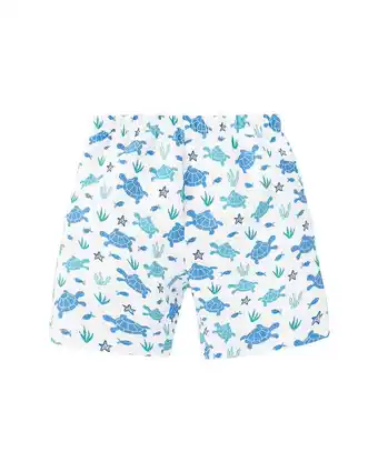 Walmart JoJo Maman Bébé boys Turtle Swim Short, 0-3 mths, Blue offer