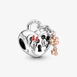 Walmart Pandora Disney Mickey Mouse & Minnie Mouse Padlock Charm offer