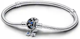 Walmart Pandora Moments Sparkling Moon Clasp Snake Chain Bracelet offer