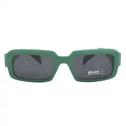 Walmart Prada Dark Grey Rectangular Men's Sunglasses PR 27ZS 11L08Z 54 offer