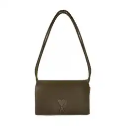 Walmart Ami Men's Voulez Vous Shoulder Bag - Leather - Khaki Green offer