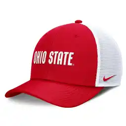 Walmart Men's Nike Scarlet Ohio State Buckeyes Rise Performance Adjustable Trucker Hat offer