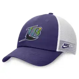 Walmart Men's-Nike Purple/White Tampa Bay Rays Rise Adjustable Trucker Hat offer