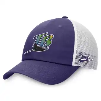 Walmart Men's-Nike Purple/White Tampa Bay Rays Rise Adjustable Trucker Hat offer