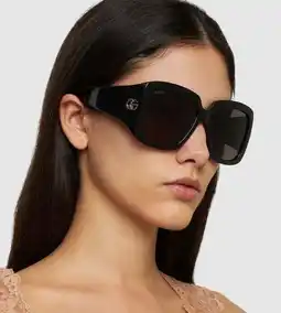Walmart Gucci Women's GG1402S 55mm Sunglasses, Black offer