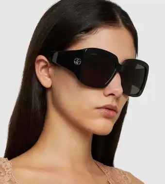 Walmart Gucci Women's GG1402S 55mm Sunglasses, Black offer